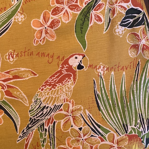 Margaritaville tropical button down men’s shirt. Gorgeous fabric XXL like new - Picture 8 of 8